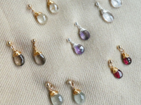 A selection of mini gemstone studs