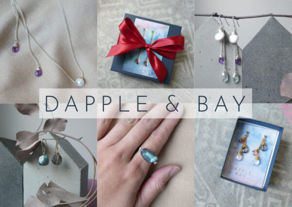 A spread showing Dapple & Bay items